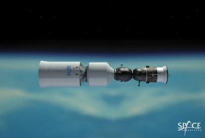 You leave the ISS and your Soyuz spacecraft docks with the additional module.