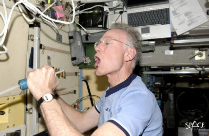 On board the International Space Station.