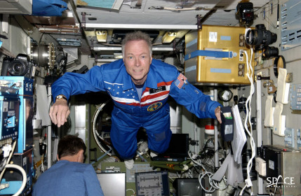 Greg Olsen on board the International Space Station (2005).