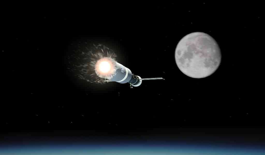 Ракета до Луны. Лунный корабль Союз Роскосмос. Эврика полет вокруг Луны 99707. Облет вокруг луны