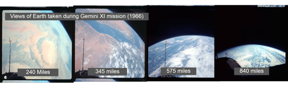 Gemini composite2 – sm2 Composite of views of Earth from Gemini Xi